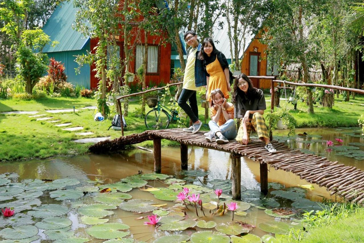 מלון Vĩnh Long Khu Du Lich Sinh Thai Hoang Hao מראה חיצוני תמונה